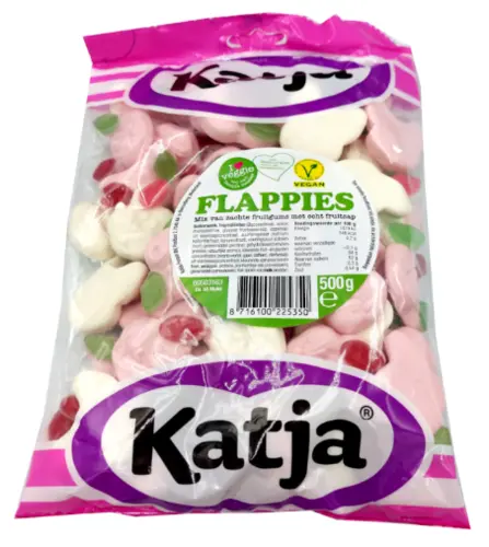 Grønne Ører Kaniner, Katjes 500 g (Vegan)