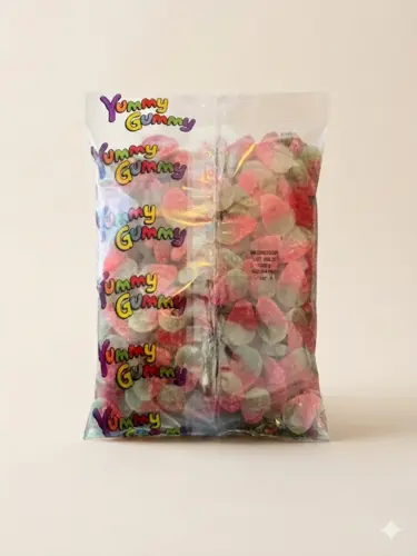 Fizzy Strawberry Jelly Candy, Yummy Gummy 1Kg