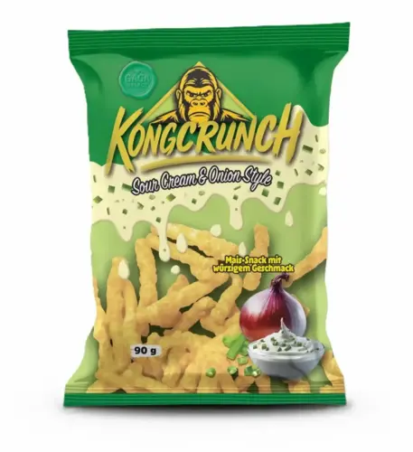 Sour Cream & Onion Style chips Kongcrunch, 90 g