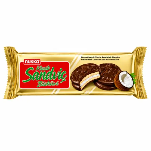 Kakao sandwich kiks med marshmallow, 220g