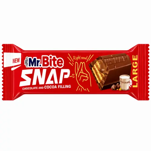 Chokoladebar med kakaofyld, mr. bite, 35g