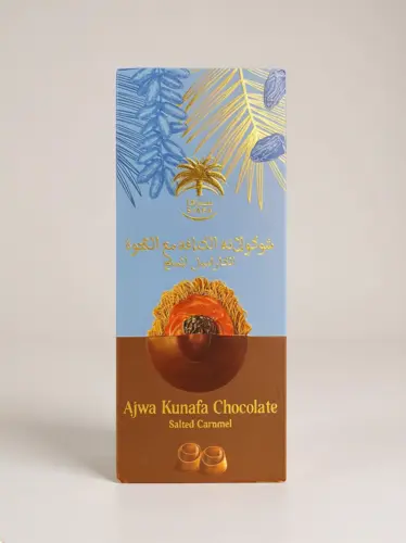 Ajwa  Kunafa Chocolade M. Salt Karamel, Siafa 144 G