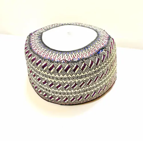 Handgefertigte Bede-Haube Multi