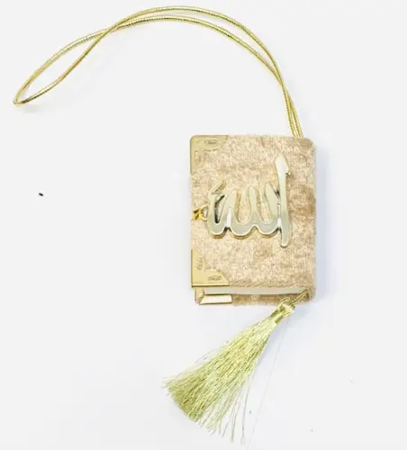 Mini Velour Koran i Guld Färg