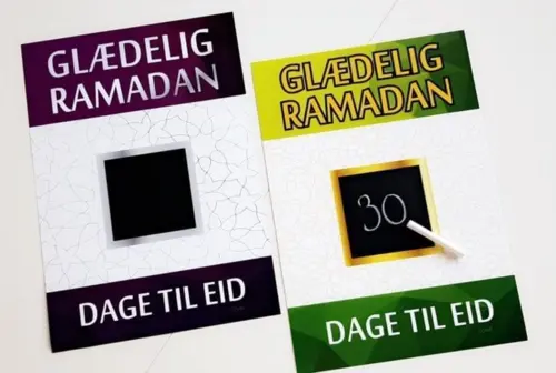Frohe Ramadan Countdown-Poster (inkl. Kreide)