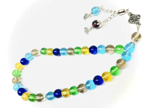 Mosaik Design Glas Tasbih 33 Perlen