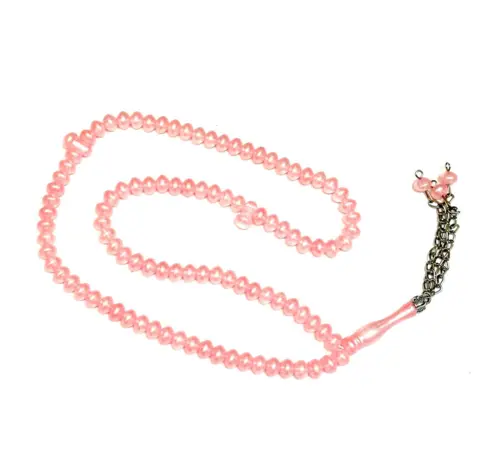 Rosa pärl tasbih, 99 pärlor