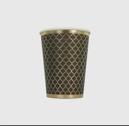 Schwarz und Gold Tassen 10 Stück