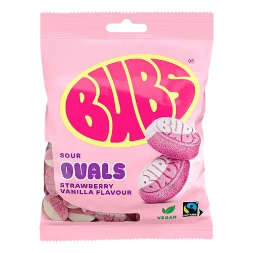 Goody Jordgubb Vanilj Sour Ovals