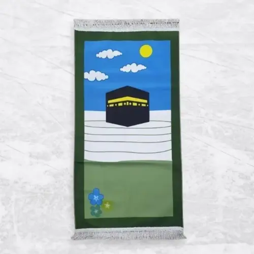 Stort Barnsängtäcke Kaaba Grön