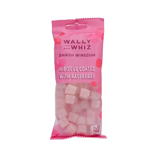 Vingummi med Hibiskus och Hallon (57 gr.) - Wally & Whiz Vegan