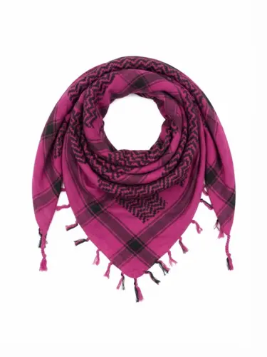 Keffiyeh Lila/Schwarz