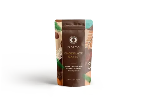 Dadlar med mandlar och mörk choklad, Nalya,  100 gr.