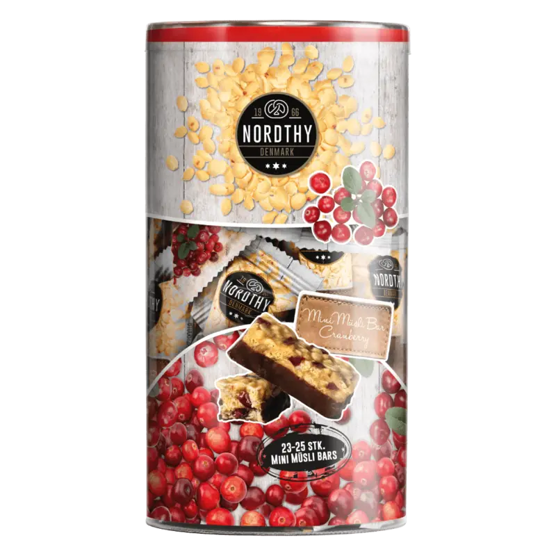 Mini Müsli Bars Rør tranebær,Nordthy 350g