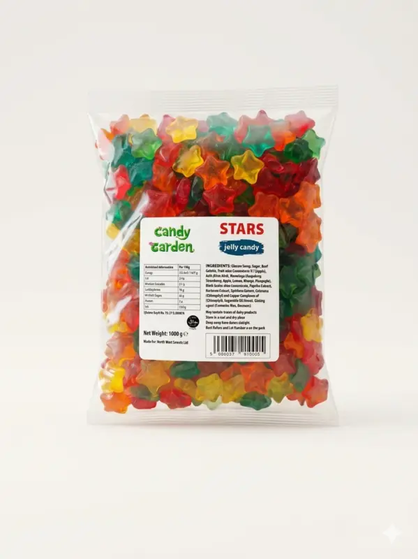 Stars Jelly Candy, Yummy Gummy 1Kg