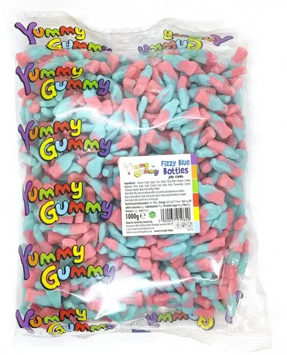 Fizzy Blue Bottle, Yummy Gummy 1Kg