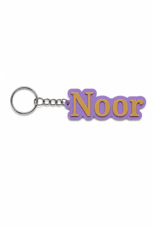 Personlig nøglering med pigenavne