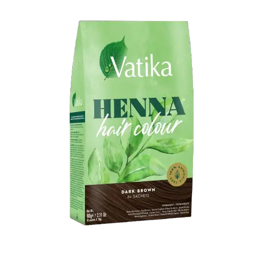 Henna Hårfarve Mørkebrun, Vatika 60 g