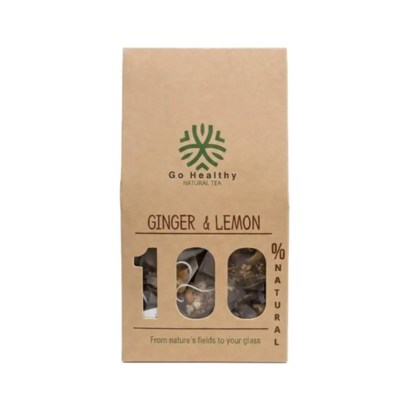 Ingefær & Citron te, Go Healthy Natural Tea 80 g
