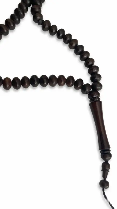 Ebony Træ Tasbih, 99 Perler