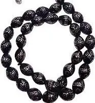 Tasbih Schwarz /Silber 33 Perlen