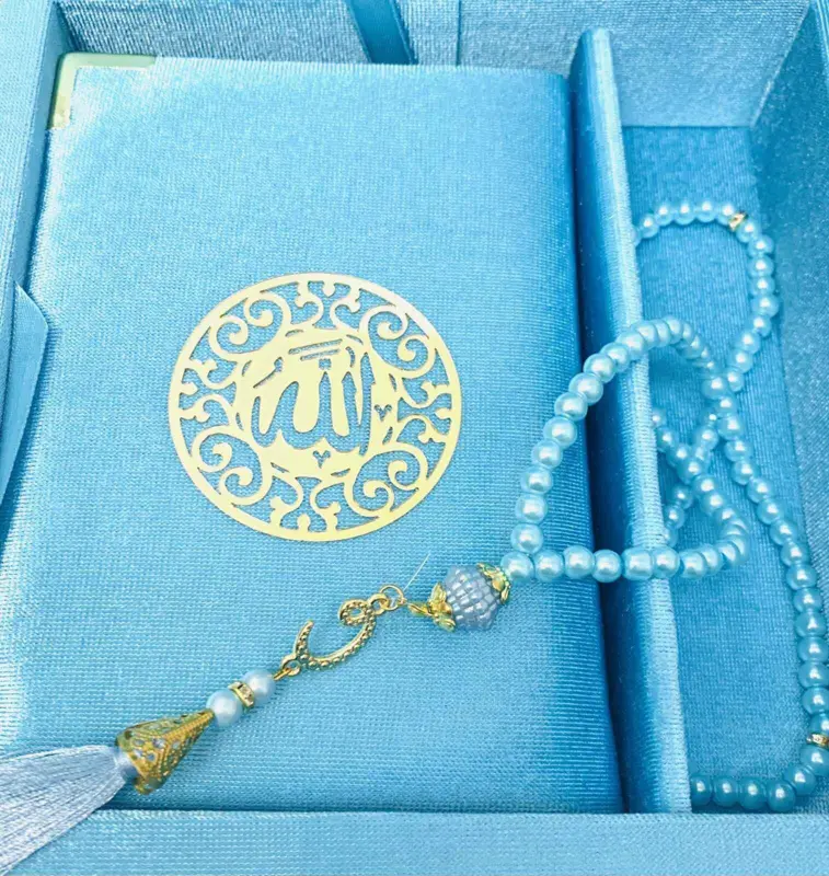Medina Koran Geschenkset in Hellblau