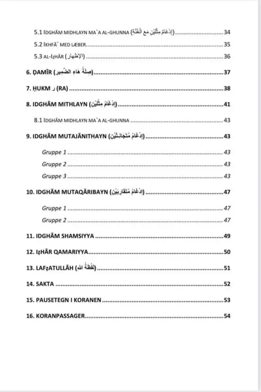Tajweed Bogen – Kunsten at Recitere Koranen På