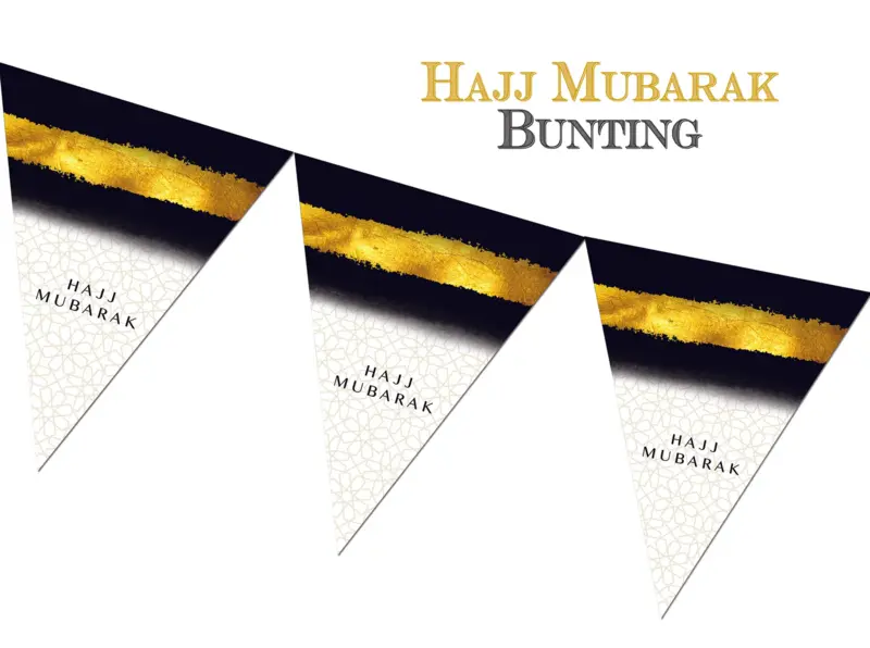 Hajj Mubarak Banner 10 Flaggen