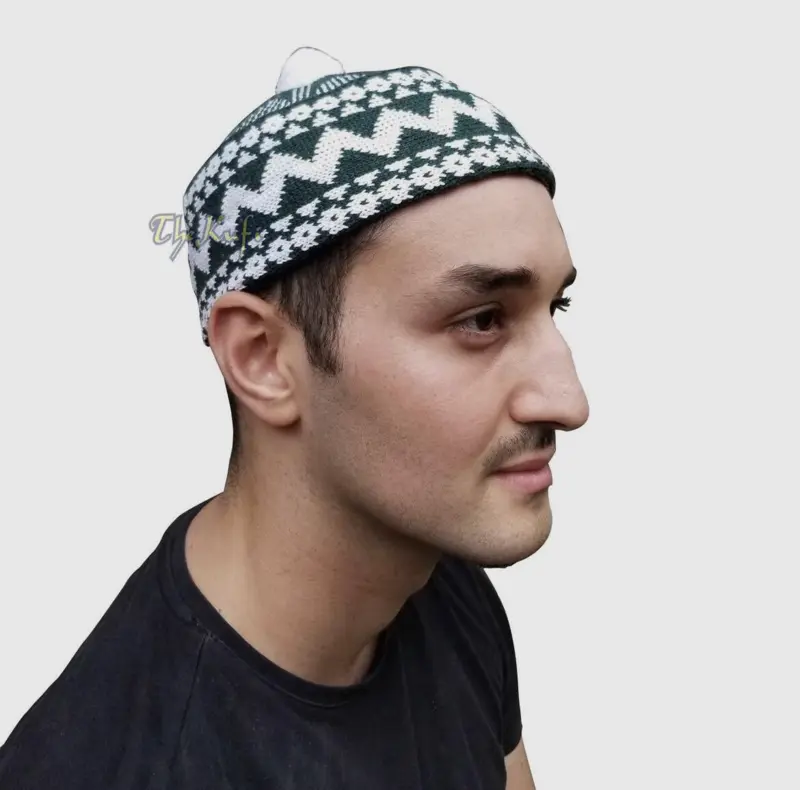 Fajr Gebetsmütze, grün, extra groß