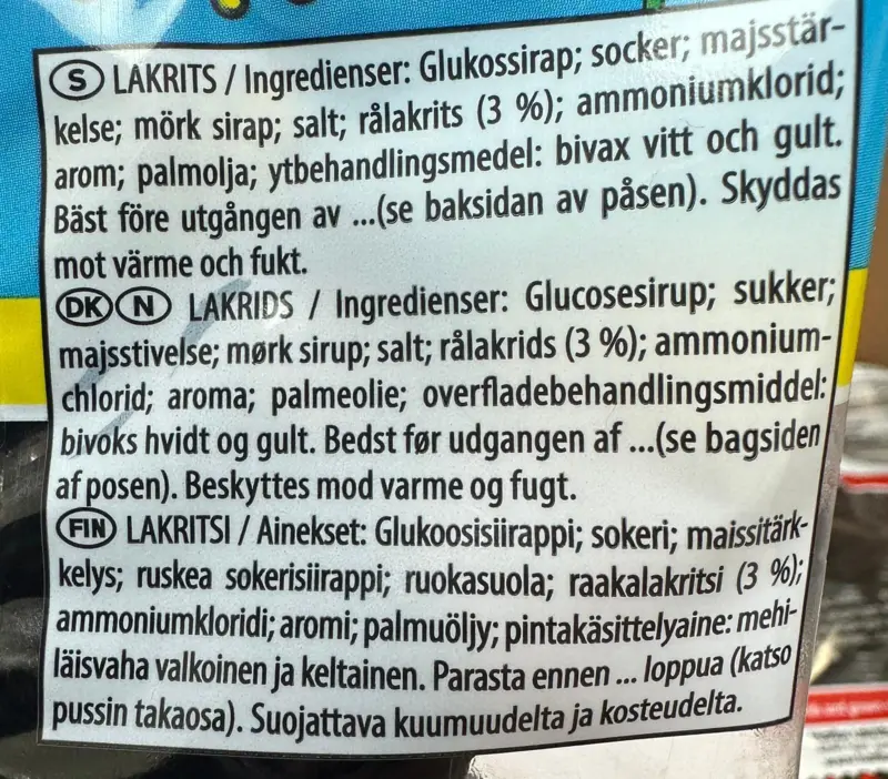Nappar Lakrids, Haribo 80 G