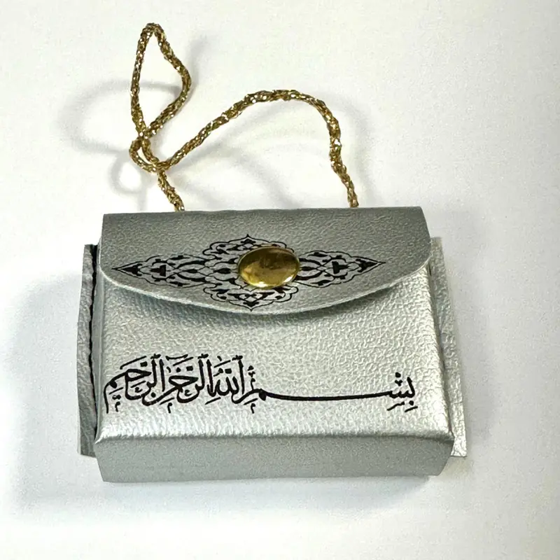 Mini koran i taske, sølv