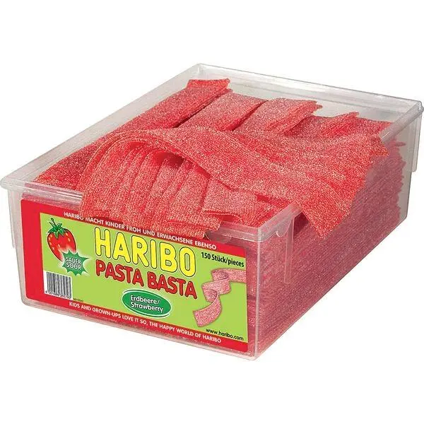 Pasta Basta Jordbær Vegetarisk - Haribo 1,1kg