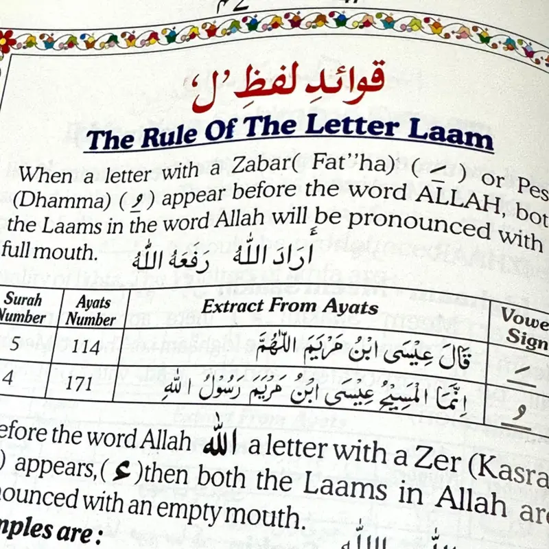 Tajweed Quran med färgkoder, endast 30:e delen Juz Amma