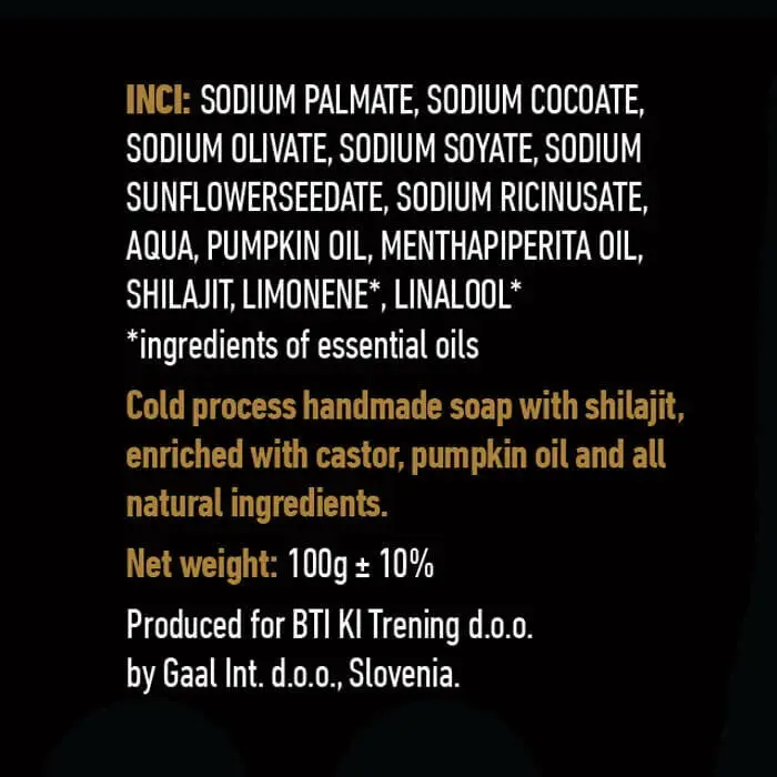 Shilajit Elixir Soap 100g