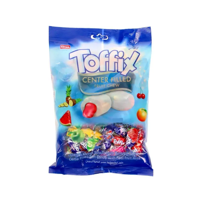Toffix Center Filled Fruit Chew Fruktsnacks, 300g