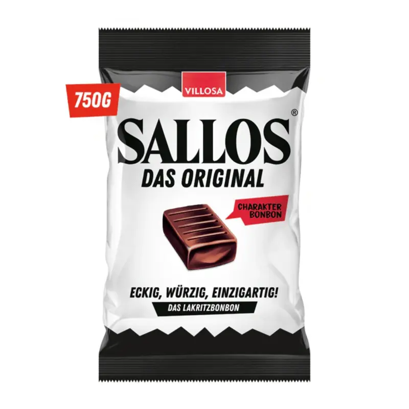 Sallos Original, Lakritzkaramellen, 750g (Vegan)