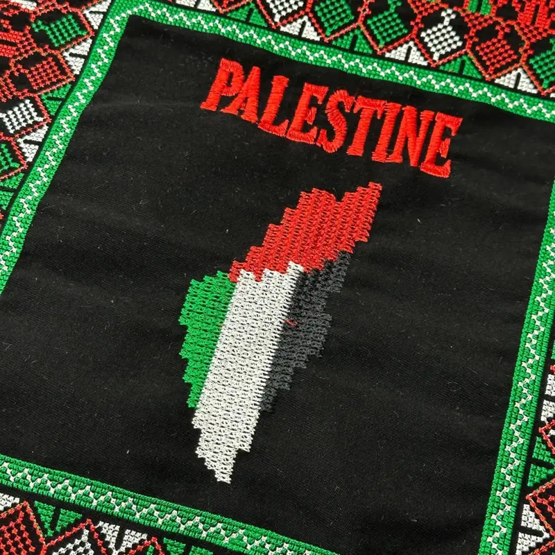 Handgjord Palestina Muletaske med dragkedja - Färgad