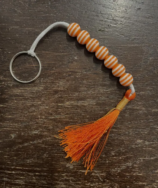 Tawaf Tasbeeh Orange und Weiß