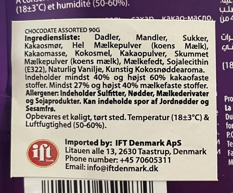 Chokodatteln von Chocodate (Gemischt) 90 g