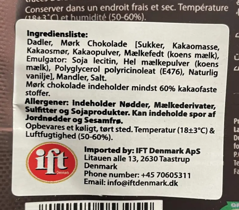 Chokodadlar Från Chocodate 90G