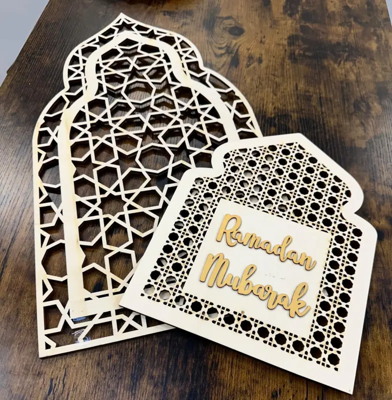 Ramadan Mubarak trädekoration set
