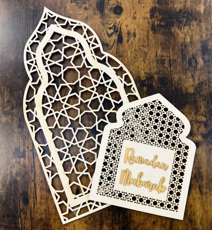 Ramadan Mubarak trädekoration set