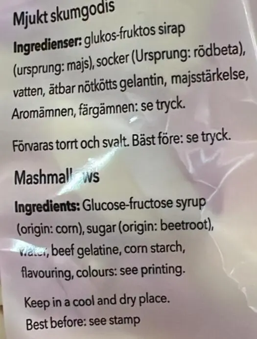 Marshmallows Blandet Vanilje 250g