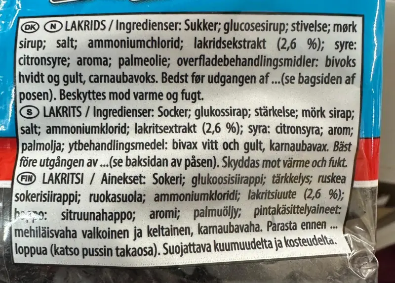 Haribo abc Lakritz, 120g
