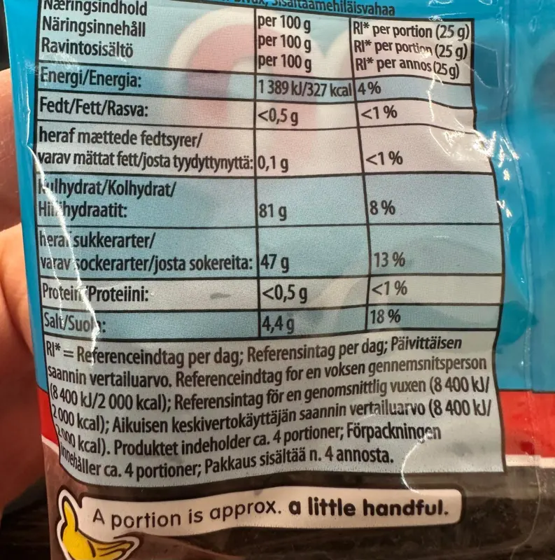Haribo abc Lakritz, 120g