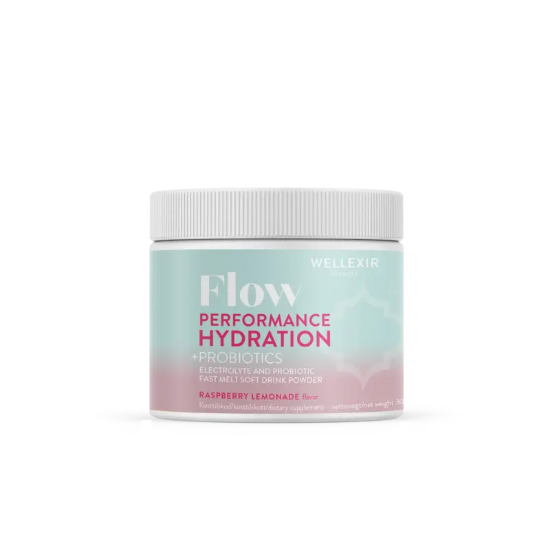 Wellexir Flow Hydration-drik Med Raspberry og Lemonade 300 gr