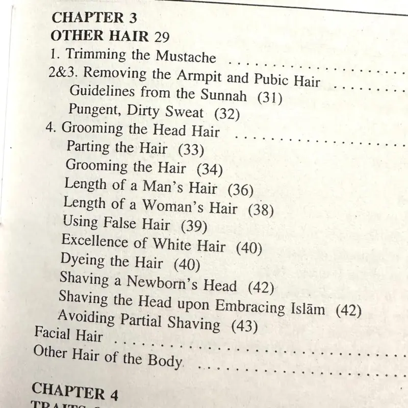The beards and other traits of fitrah