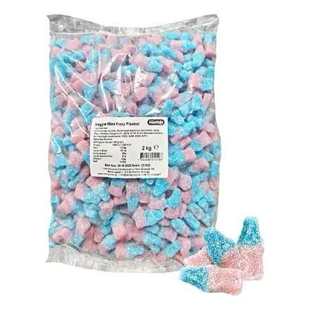 Mini Fizzy Flaskor, Veggie, 2kg