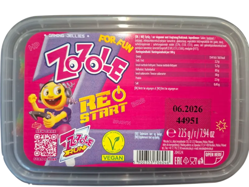 Gaming Strips Zozole 225g (Vegan) (bedst før 8/2026)
