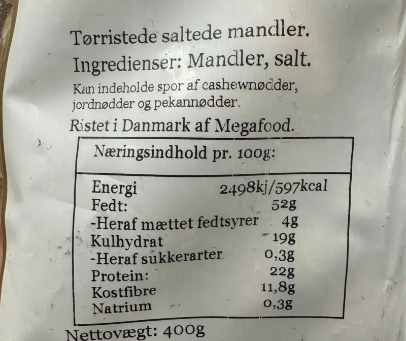 Mandler, Saltede, Ristede, Kilic, 400g